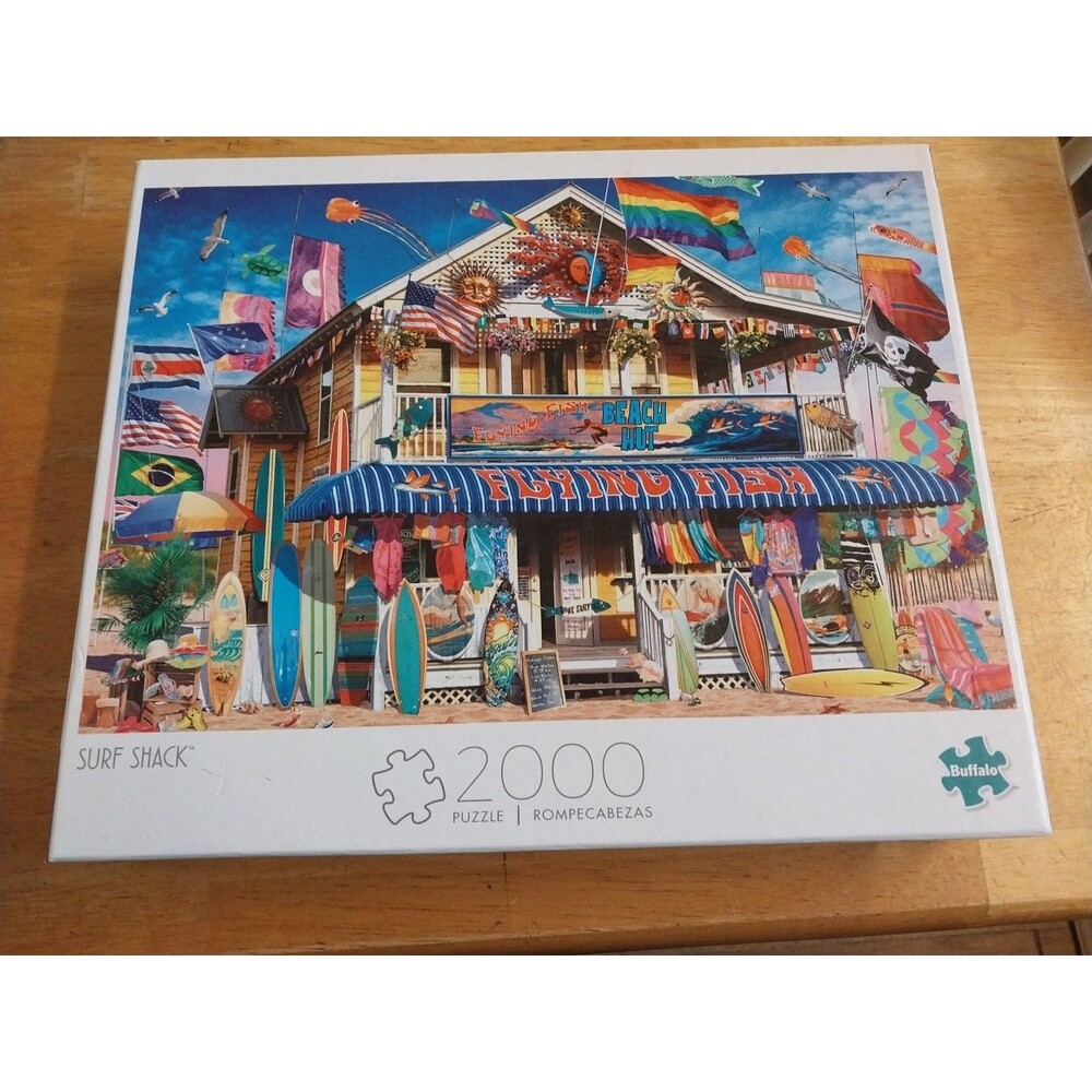 Buffalo Games - Surf Shack - 2000 Piece Jigsaw Puzzle pre-owned